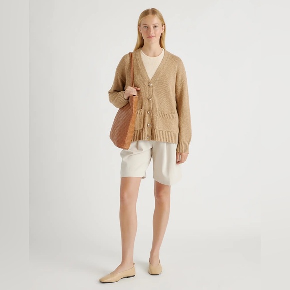 NWT Quince Italian Leather Handwoven Tote - Picture 7 of 11